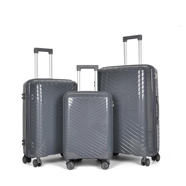 Expandable PP Luggage Set with TSA Lock | High-Quality Travel Suitcases
