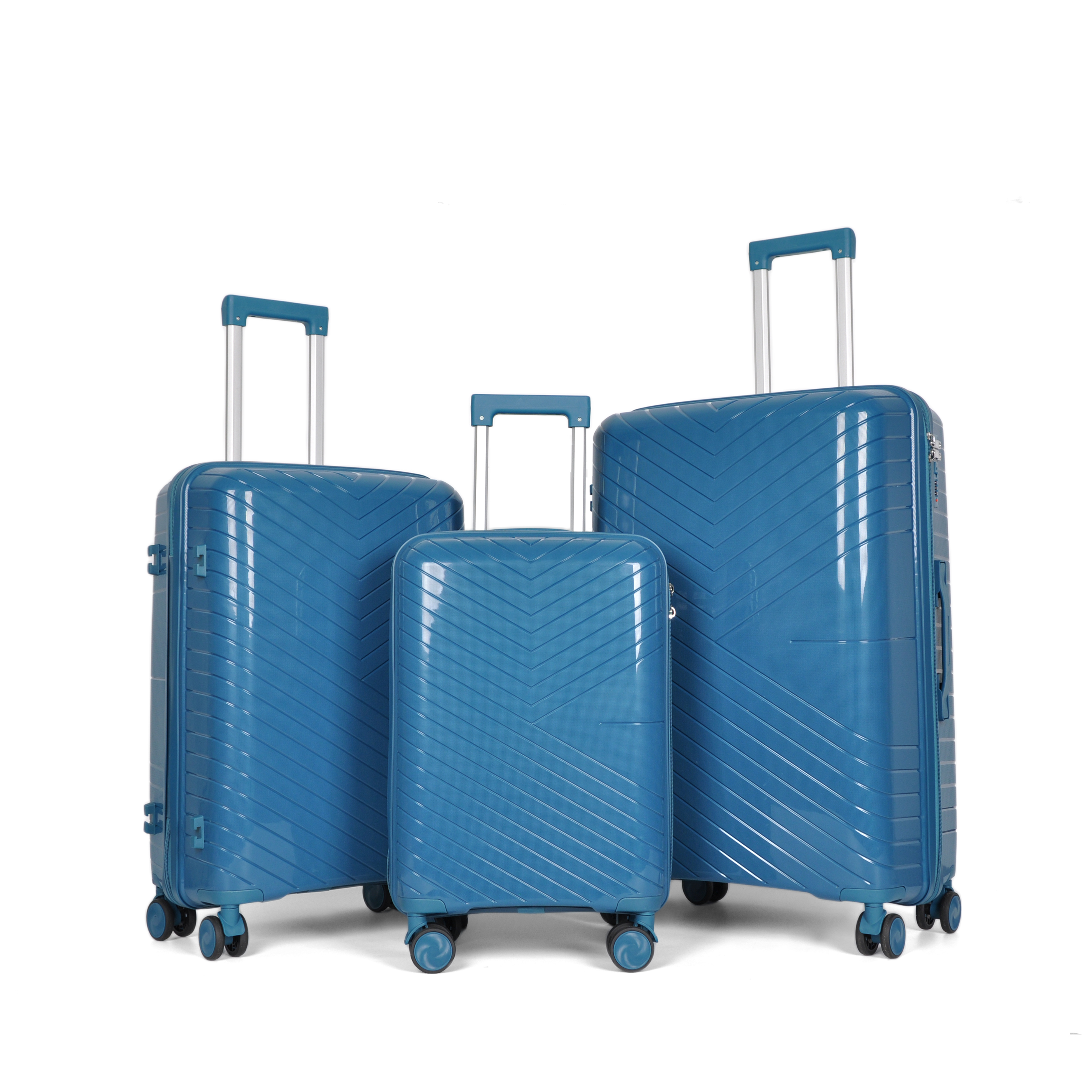 Expandable PP Luggage Set with TSA Lock | High-Quality Travel Suitcases