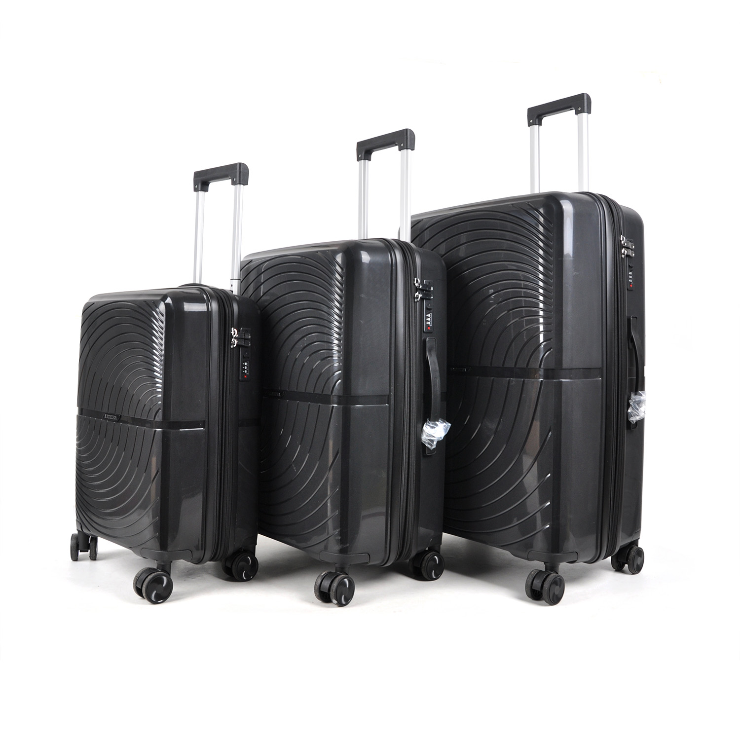 Explorer Series PP Hard Shell Suitcase Set – Anti-Scratch, TSA Lock, 4-Wheel Spinner