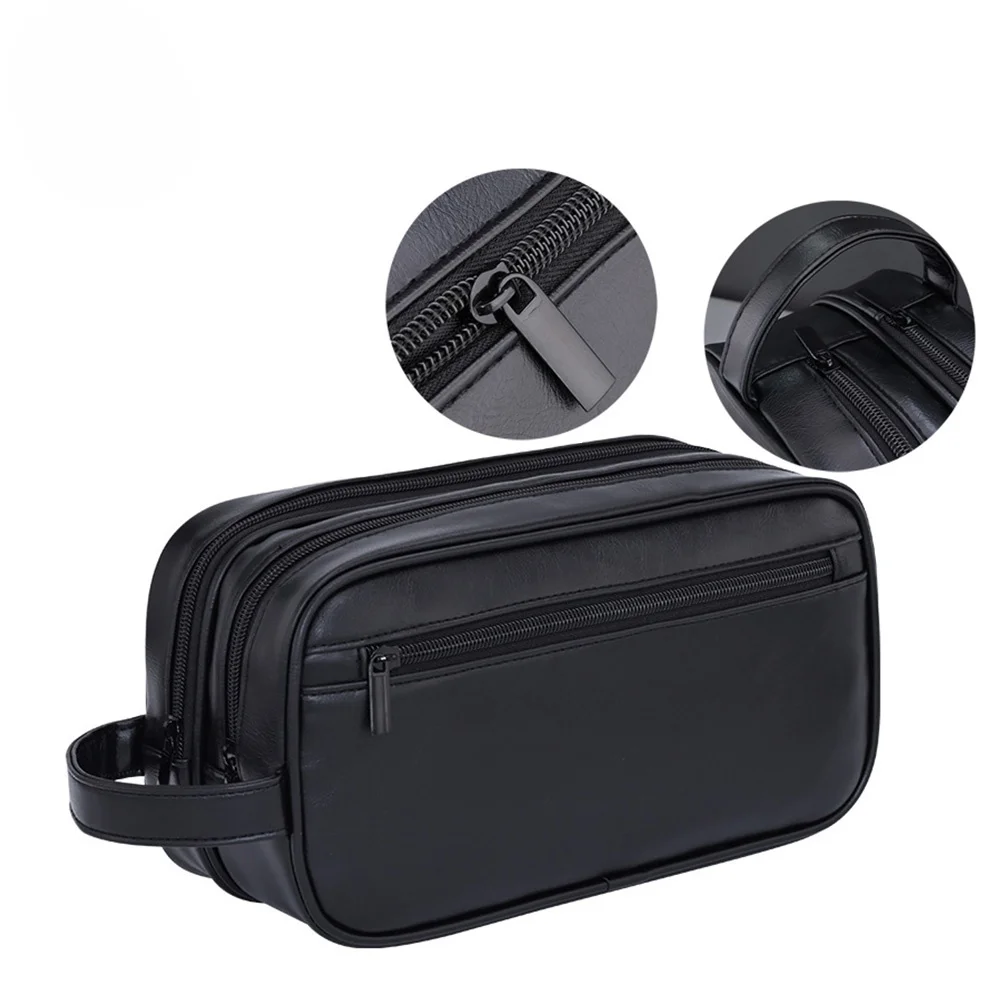 Men’s Leather Dopp Kit Travel Bag