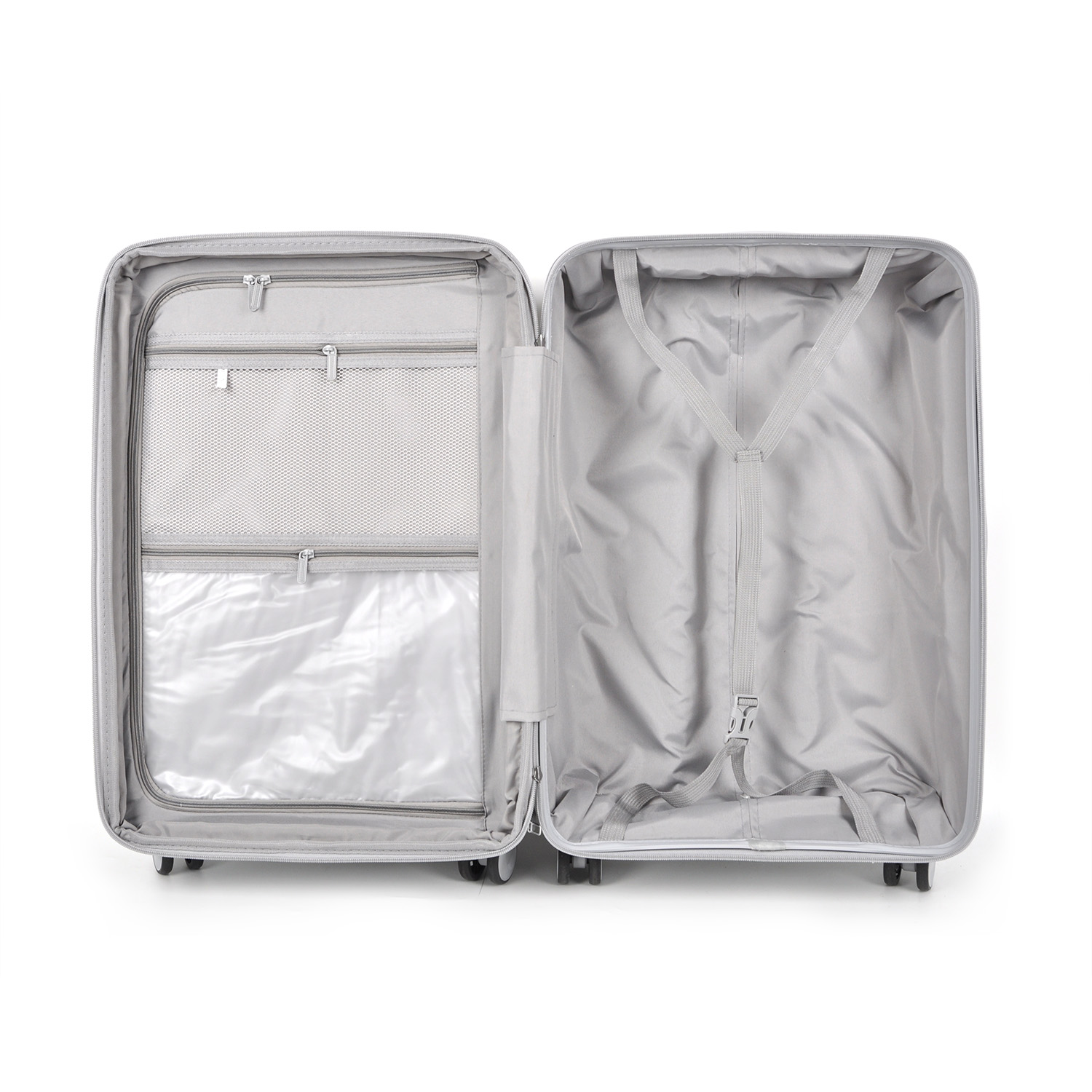 3PCS PP Carry-On Luggage Set – TSA Lock, Silent 4-Wheel Spinner (20/24/28)