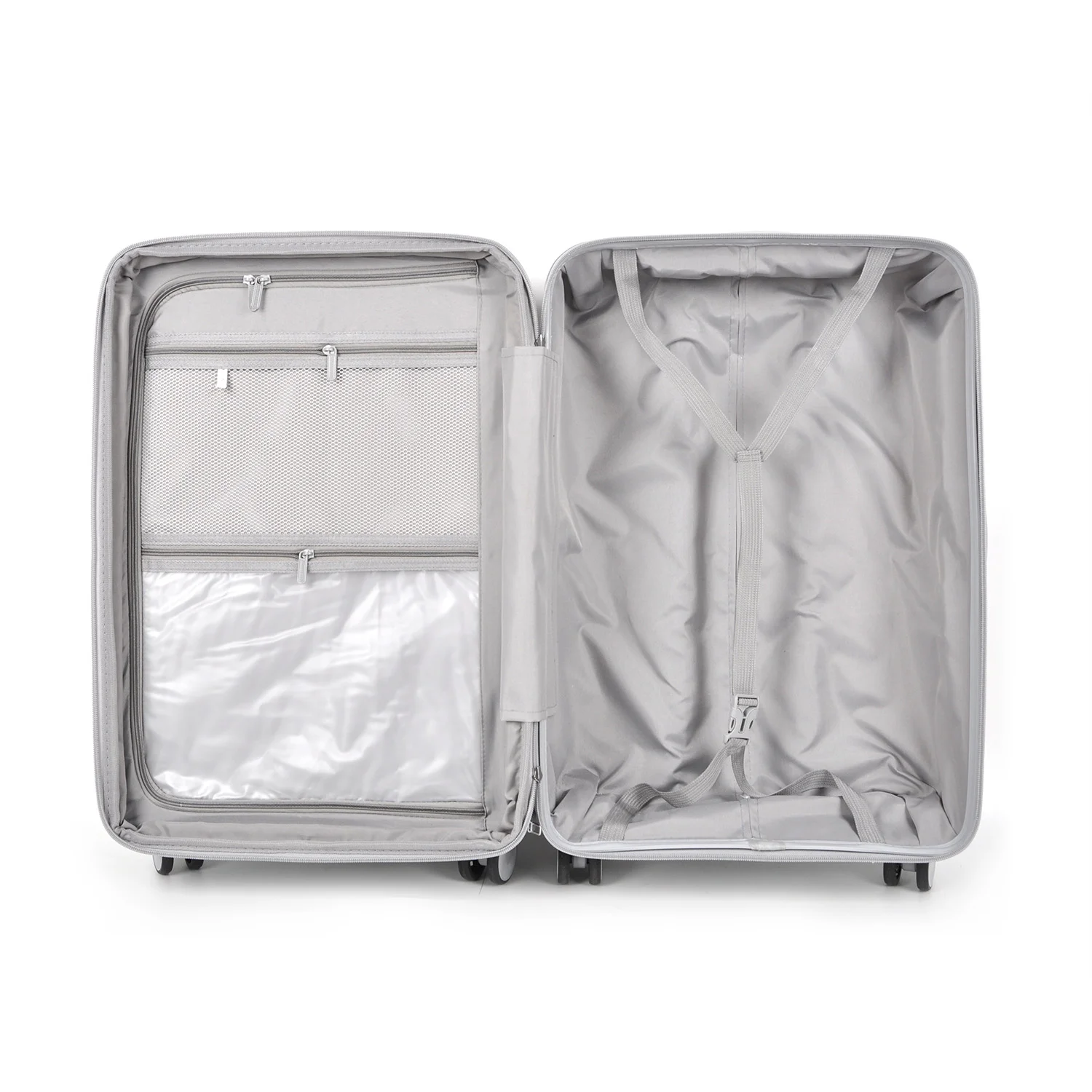 3PCS PP Carry-On Luggage Set – TSA Lock, Silent 4-Wheel Spinner (20/24/28)