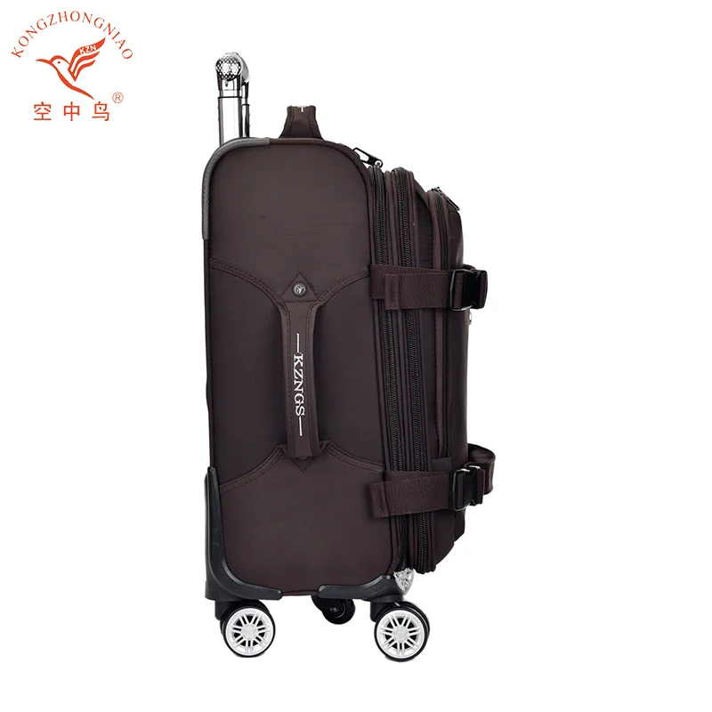 KZNGS KINGS 4-Piece Rolling Luggage Set – Durable Fabric Travel Bags