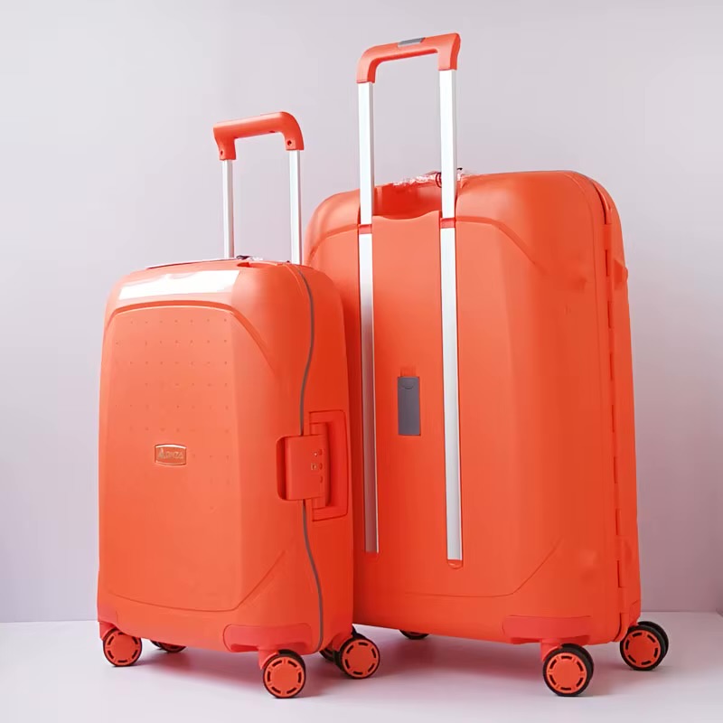 Premium PP Hard Shell Spinner Suitcase – Anti-Scraping Travel Trolley Case