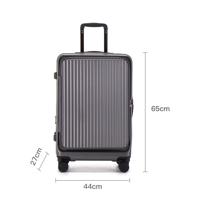 2PCS Front Open Hardshell Suitcase with Laptop Compartment
