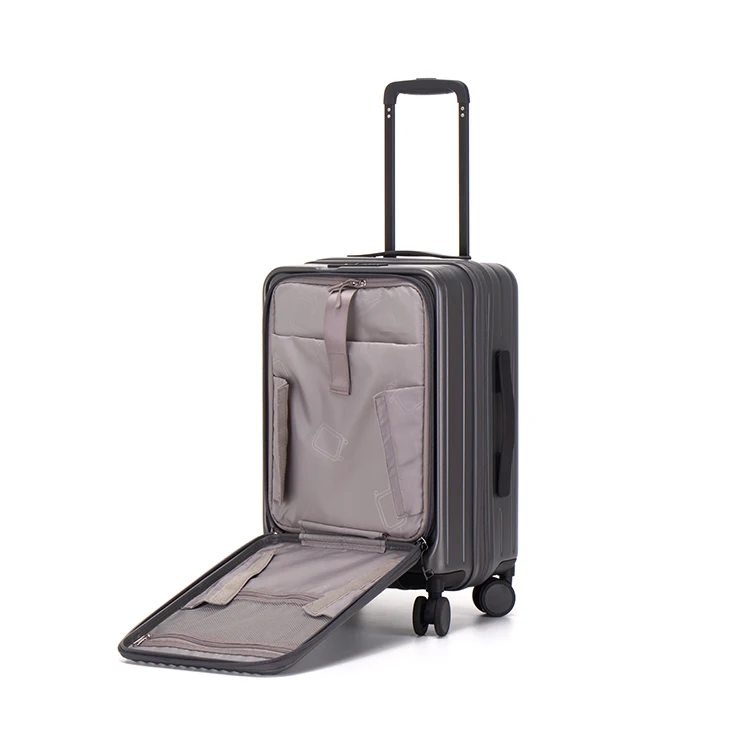2PCS Front Open Hardshell Suitcase with Laptop Compartment