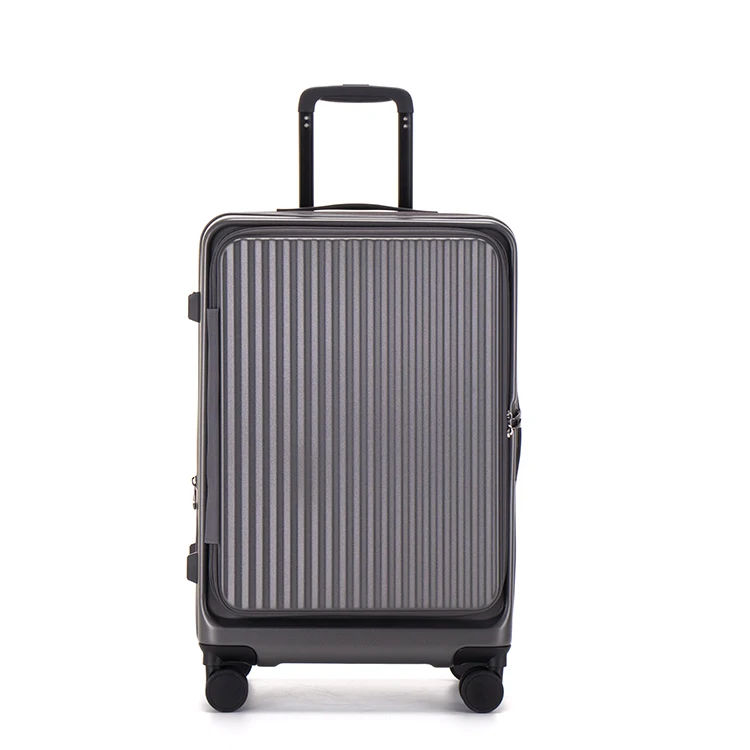 2PCS Front Open Hardshell Suitcase with Laptop Compartment