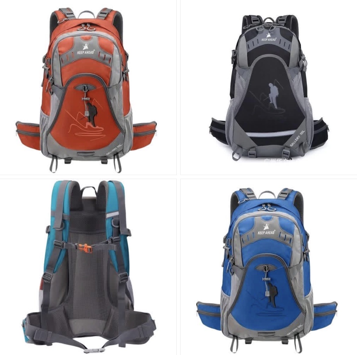 Keep AHEAD Hiking Backpack – Large Capacity Camping & Travel Bag for Men